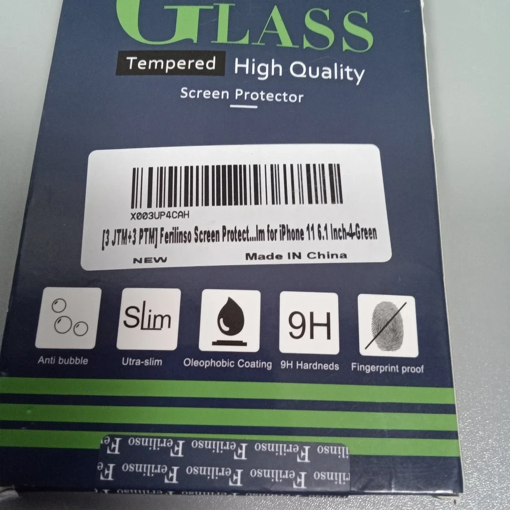Ferilinso iPhone 11 Screen Protector Tempered Glass 6.1 In 9H Hardness 3+3‎ Pack